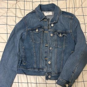 Girls old navy denim jacket large 10/12